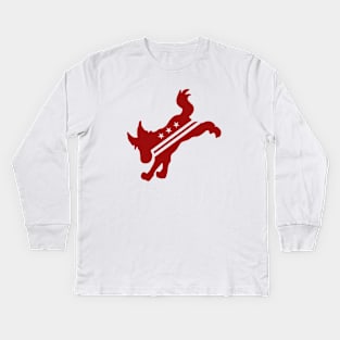 DC Kicks Ass (White) Kids Long Sleeve T-Shirt